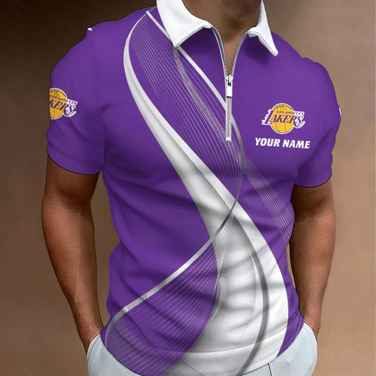 LIMITED EDITION - NEW CUSTOMIZED NBA09 LLA LOS ANGELES LAKERS POLO SHIRT, ZIP POLO SHIRT & T-SHIRTS