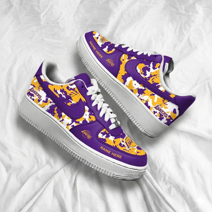 [HOT DEAL] NEW CUSTOMIZED NBA09 LLA LOS ANGELES LAKERS AF1 SHOES