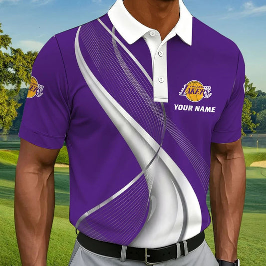 LIMITED EDITION - NEW CUSTOMIZED NBA09 LLA LOS ANGELES LAKERS POLO SHIRT, ZIP POLO SHIRT & T-SHIRTS