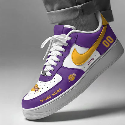 [HOT DEAL] NEW CUSTOMIZED NBA09 LLA LOS ANGELES LAKERS AF1 SHOES