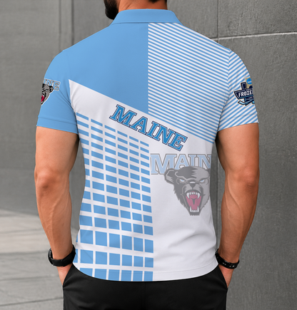 LIMITED EDITION - NEW CUSTOMIZED NCAA MFF09 MBB MAINE BLACK BEARS POLO SHIRT