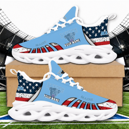 [FAN FAVORITE] NEW CUSTOMIZED NCAA MFF09 MBB MAINE BLACK BEARS UNISEX CLUNKY SNEAKERS