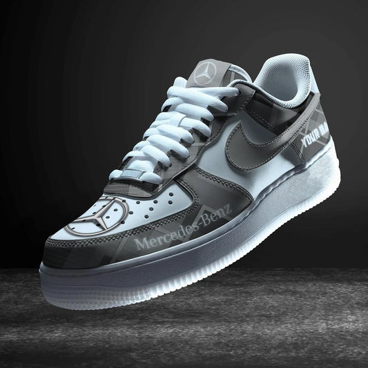 LIMITED RUN - NEW CUSTOMIZED F109 MB MERCEDES AF1 SNEAKERS