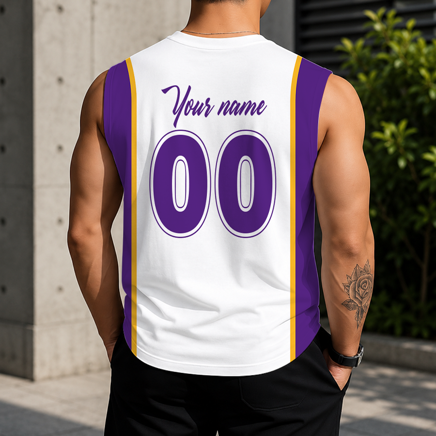 [HOT DEAL] NEW CUSTOMIZED NBA09 LLA LOS ANGELES LAKERS TANK TOP