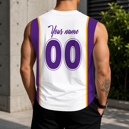 [HOT DEAL] NEW CUSTOMIZED NBA09 LLA LOS ANGELES LAKERS TANK TOP