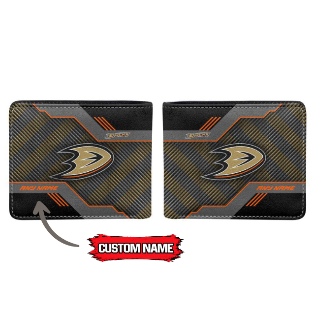 VIRAL EDITION - NEW CUSTOMIZED NHL09 AHD ANAHEIM DUCKS LEATHER WALLET