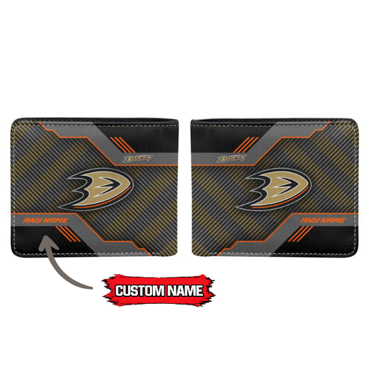 VIRAL EDITION - NEW CUSTOMIZED NHL09 AHD ANAHEIM DUCKS LEATHER WALLET