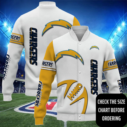 ELITE EDITION - NEW CUSTOMIZED NFL09 LAC LOS ANGELES CHARGERS SATIN VARSITY & BASEBALL JACKET