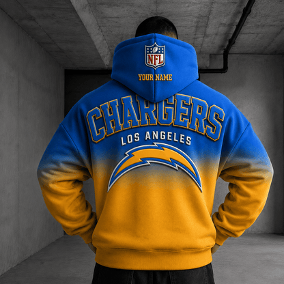 EXCLUSIVE EDITION - NEW CUSTOMIZED NFL09 LAC LOS ANGELES CHARGERS HOODIE, ZIP HOODIE, POLO SHIRT, ZIP POLO SHIRT, T-SHIRT & SWEATSHIRT
