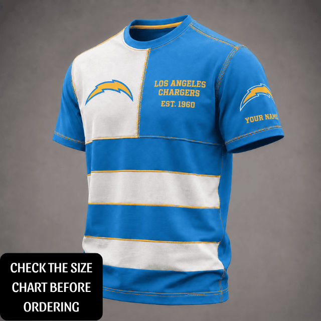 EXCLUSIVE EDITION - NEW CUSTOMIZED NFL09 LAC LOS ANGELES CHARGERS T-SHIRT, POLO SHIRT, ZIP POLO SHIRT, HOODIE, ZIP HOODIE & SWEATSHIRT