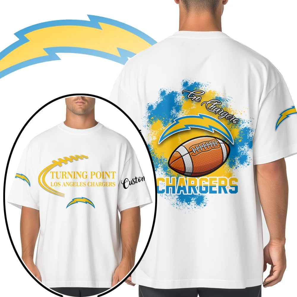 VIRAL EDITION - NEW CUSTOMIZED NFL09 LAC LOS ANGELES CHARGERS POLO SHIRT, ZIP POLO SHIRT & T-SHIRTS