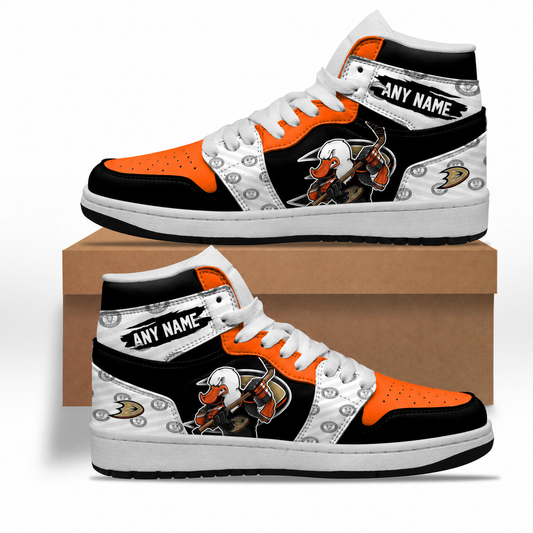 VIRAL EDITION - NEW CUSTOMIZED NHL09 AHD ANAHEIM DUCKS AIR JORDAN SNEAKERS