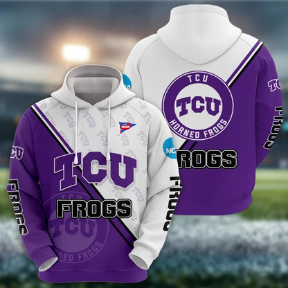 ELITE EDITION - NEW CUSTOMIZED NCAA FBS09 THF TCU HORNED FROGS HOODIE, ZIP HOODIE, T-SHIRT, POLO SHIRT, ZIP POLO SHIRT & SWEATSHIRT