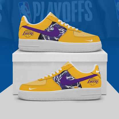 [HOT DEAL] NEW CUSTOMIZED NBA09 LLA LOS ANGELES LAKERS AF1 SHOES