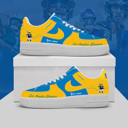 [SPECIAL OFFER] NEW CUSTOMIZED NFL09 LAC LOS ANGELES CHARGERS AF1 SHOES