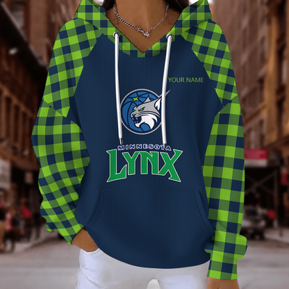 [FAN FAVORITE] NEW CUSTOMIZED WNBA09 MNL MINNESOTA LYNX RIBBED HOODIE & SWEATSHIRT