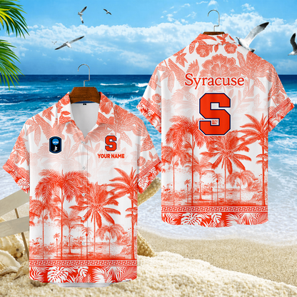 LIMITED EDITION - NEW CUSTOMIZED CFH09 SYO SYRACUSE ORANGE UNISEX HAWAIIAN SHIRT