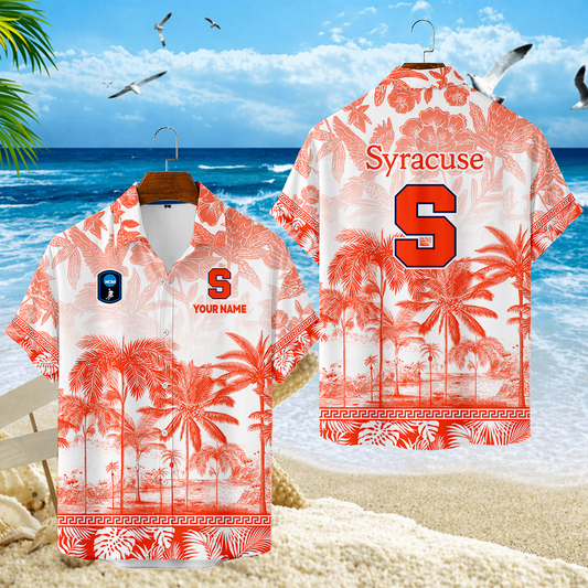 LIMITED EDITION - NEW CUSTOMIZED CFH09 SYO SYRACUSE ORANGE UNISEX HAWAIIAN SHIRT