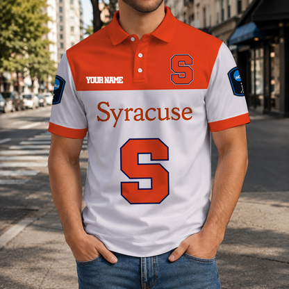 EXCLUSIVE EDITION - NEW CUSTOMIZED NCAA CFH09 SYO SYRACUSE ORANGE POLO SHIRT, ZIP POLO SHIRT & T-SHIRTS