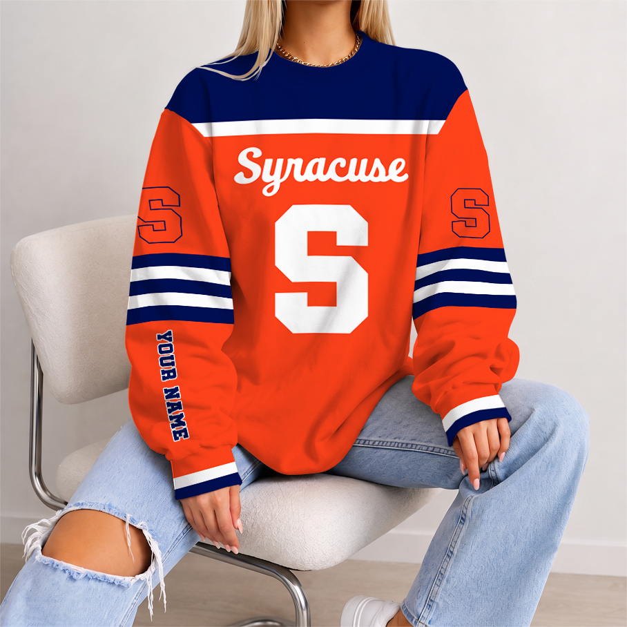 [FAN FAVORITE] NEW CUSTOMIZED NCAA CFH09 SYO SYRACUSE ORANGE UNISEX SWEATSHIRT