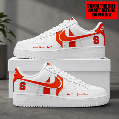 [FAN FAVORITE] NEW CUSTOMIZED NCAA CFH09 SYO SYRACUSE ORANGE AF1 SHOES