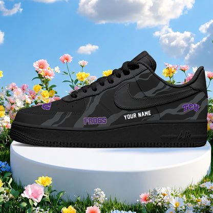 [FAN FAVORITE] NEW CUSTOMIZED NCAA FBS09 THF TCU HORNED FROGS AF1 SHOES