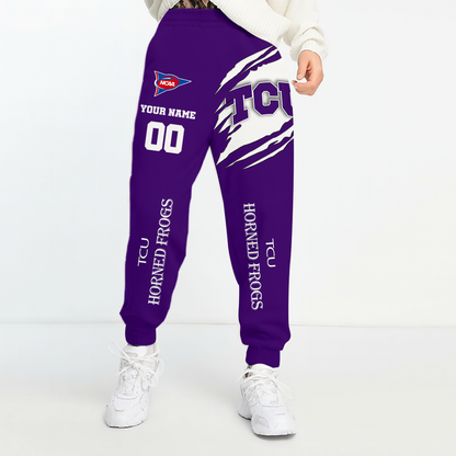 LIMITED EDITION - NEW CUSTOMIZED NCAA FBS09 THF TCU HORNED FROGS UNISEX LONG PANTS