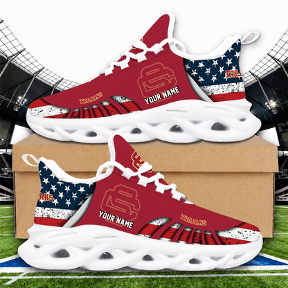 [FAN FAVORITE] NEW CUSTOMIZED NCAA CWS09 USC USC TROJANS UNISEX CLUNKY SNEAKERS