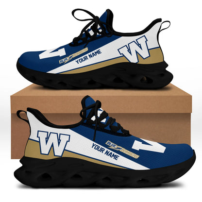 [FAN EXCLUSIVE] NEW CUSTOMIZED CFL09 WPG WINNIPEG BLUE BOMBERS MAX SOUL SHOES