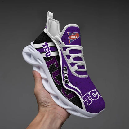 EXCLUSIVE EDITION - NEW CUSTOMIZED NCAA FBS09 THF TCU HORNED FROGS CLUNKY SNEAKERS