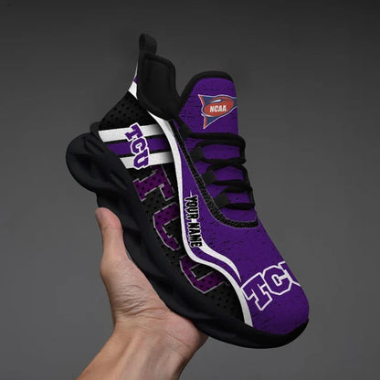 EXCLUSIVE EDITION - NEW CUSTOMIZED NCAA FBS09 THF TCU HORNED FROGS CLUNKY SNEAKERS