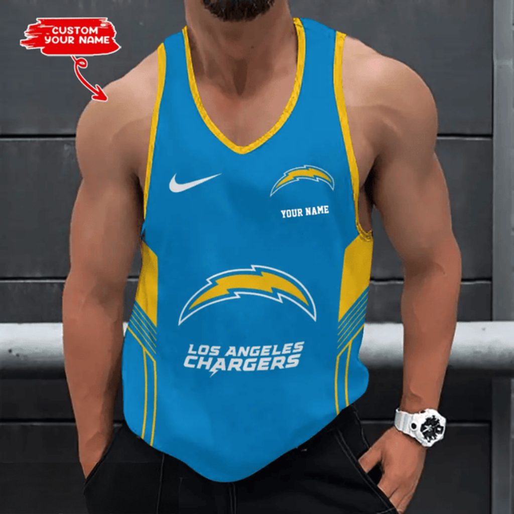 [SPECIAL OFFER] NEW CUSTOMIZED NFL09 LAC LOS ANGELES CHARGERS UNISEX TANK TOP