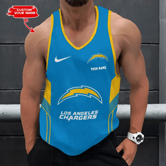 [SPECIAL OFFER] NEW CUSTOMIZED NFL09 LAC LOS ANGELES CHARGERS UNISEX TANK TOP