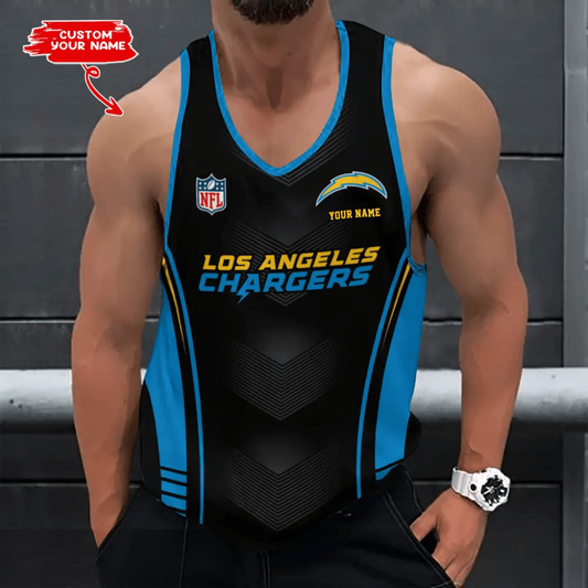 [SPECIAL OFFER] NEW CUSTOMIZED NFL09 LAC LOS ANGELES CHARGERS UNISEX TANK TOP
