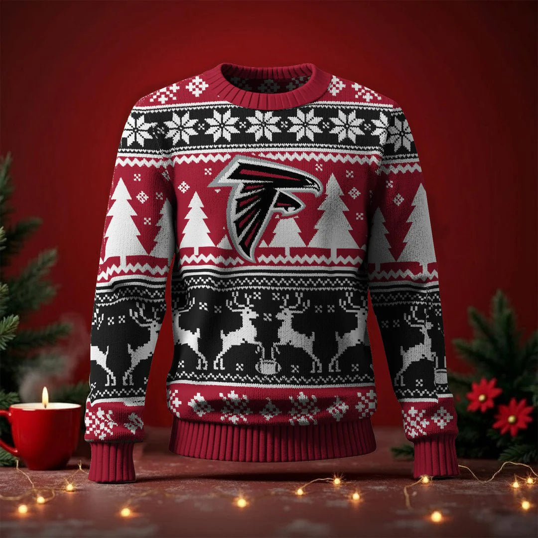 LIMITED EDITION - NEW CUSTOMIZED NFL18 ATF ATLANTA FALCONS UGLY SWEATER