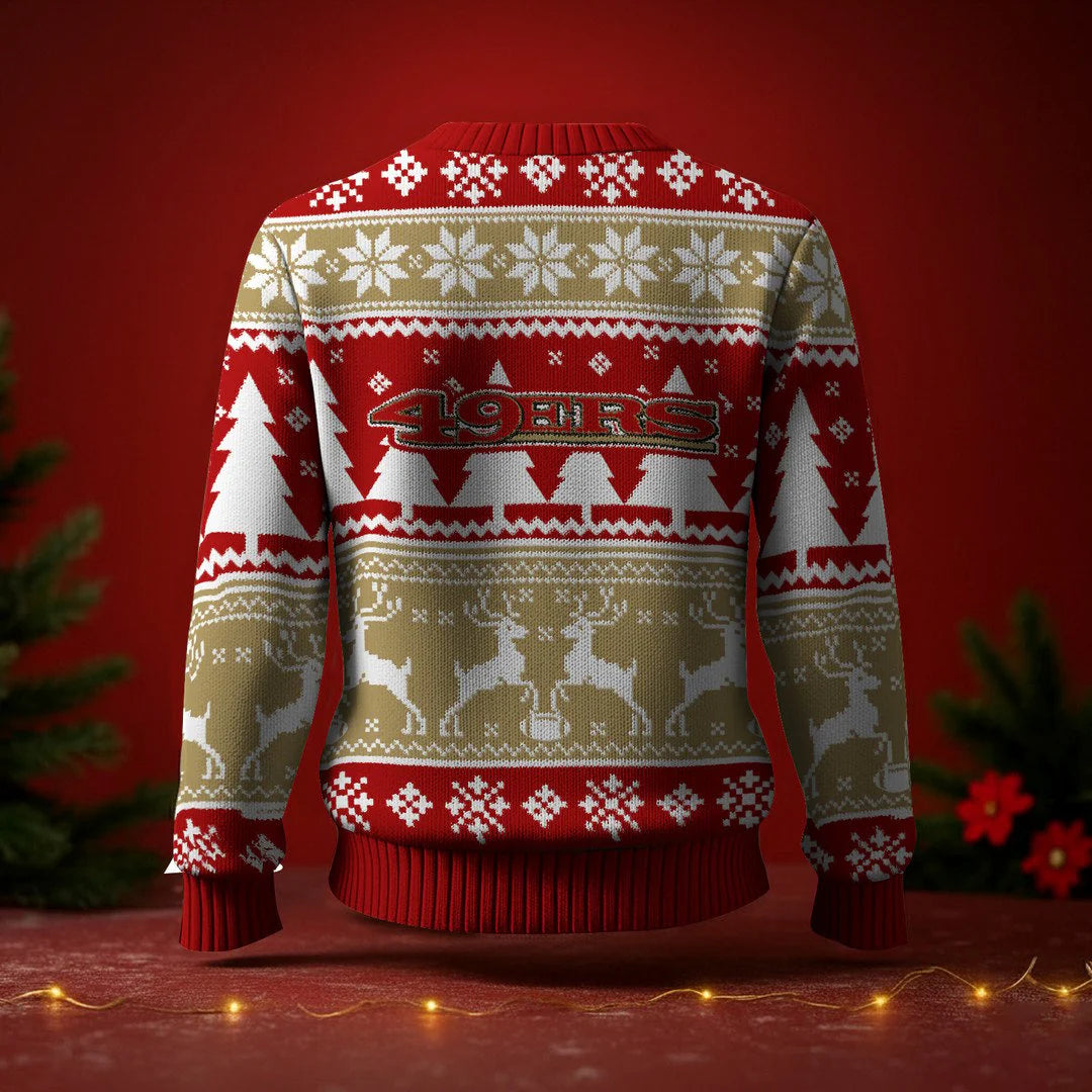 LIMITED EDITION - NEW CUSTOMIZED NFL11 SF49 SAN FRANCISCO 49ERS UGLY SWEATER