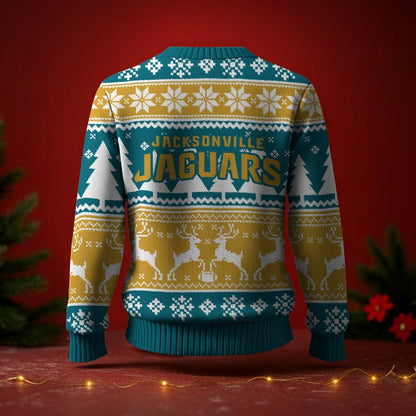 LIMITED EDITION - NEW CUSTOMIZED NFL30 JSJ JACKSONVILLE JAGUARS UGLY SWEATER