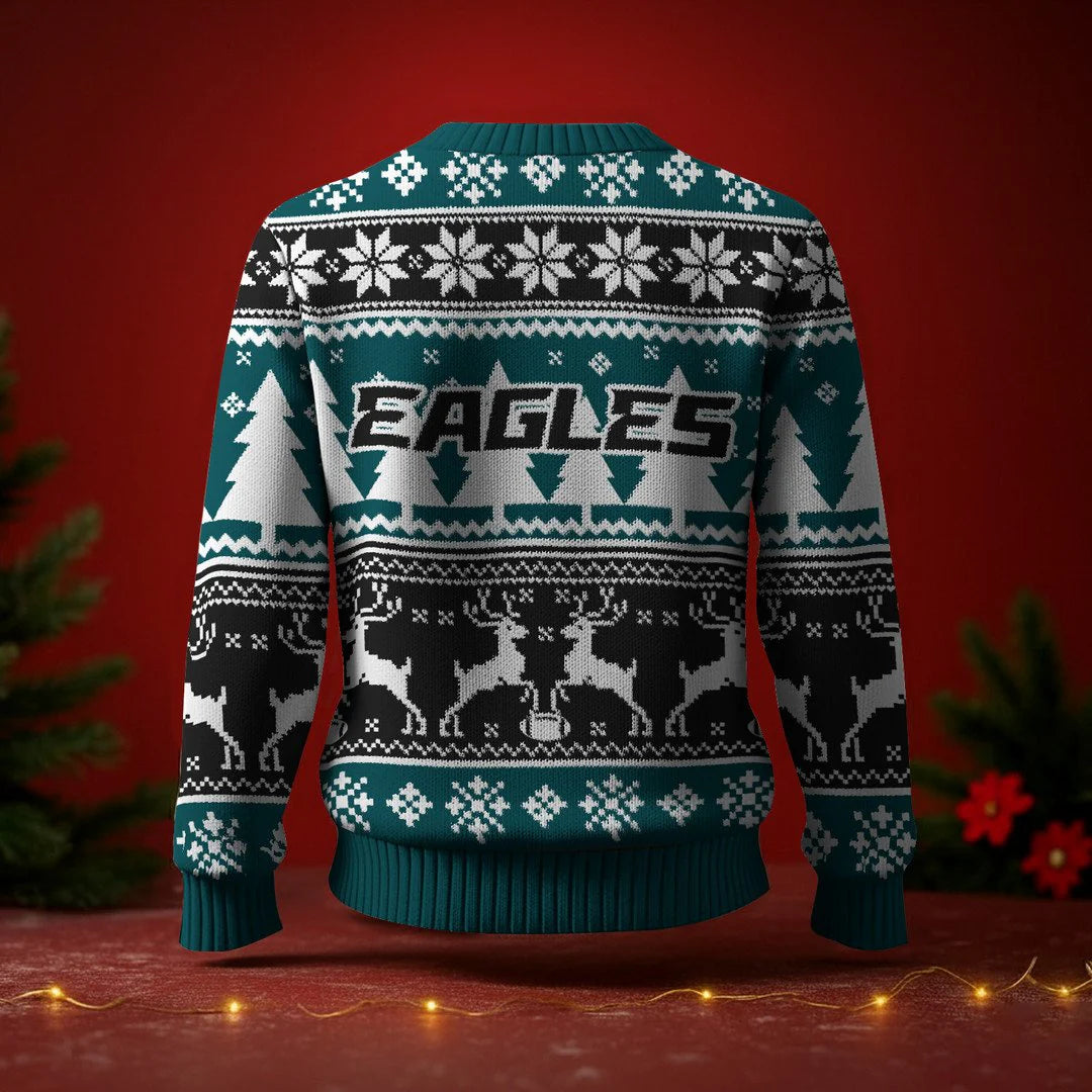 LIMITED EDITION - NEW CUSTOMIZED NFL02 PPE PHILADELPHIA EAGLES UGLY SWEATER