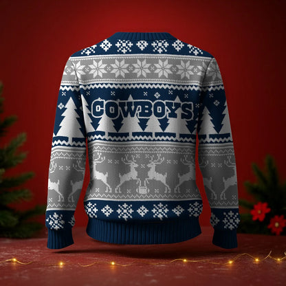 LIMITED EDITION - NEW CUSTOMIZED NFL21 DCB DALLAS COWBOYS UGLY SWEATER