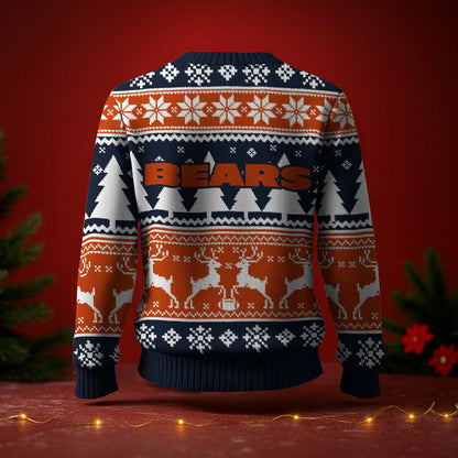 LIMITED EDITION - NEW CUSTOMIZED NFL26 CCB CHICAGO BEARS UGLY SWEATER
