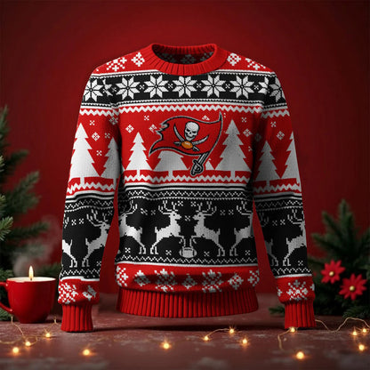 LIMITED EDITION - NEW CUSTOMIZED NFL10 TBB TAMPA BAY BUCCANEERS UGLY SWEATER