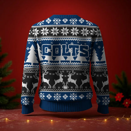 LIMITED EDITION - NEW CUSTOMIZED NFL17 IDC INDIANAPOLIS COLTS UGLY SWEATER