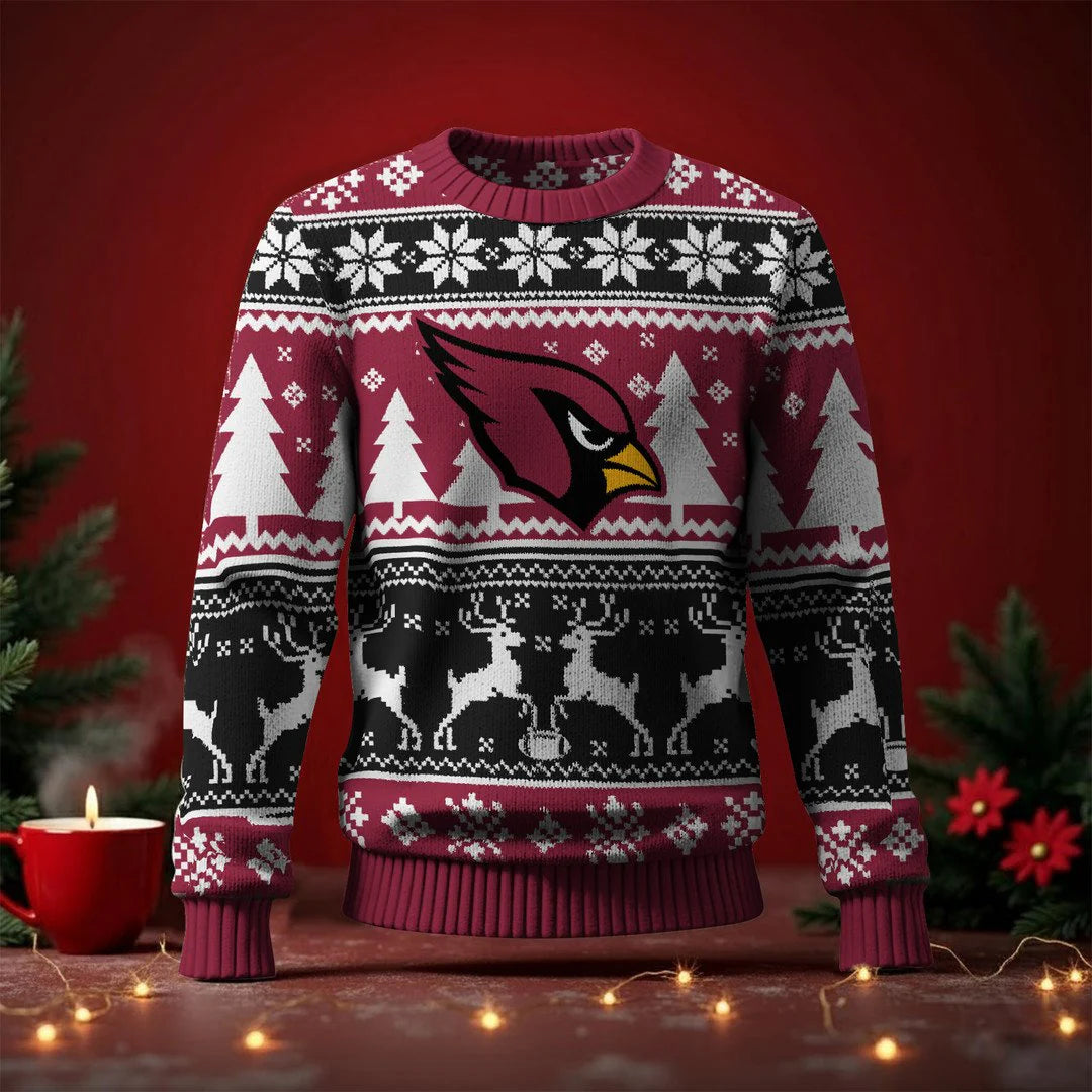 LIMITED EDITION - NEW CUSTOMIZED NFL20 ARC ARIZONA CARDINALS UGLY SWEATER