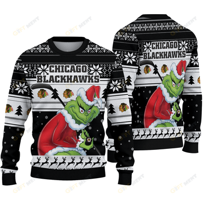 LIMITED EDITION - NEW CUSTOMIZED NHL08 CBH CHICAGO BLACKHAWKS UGLY SWEATER