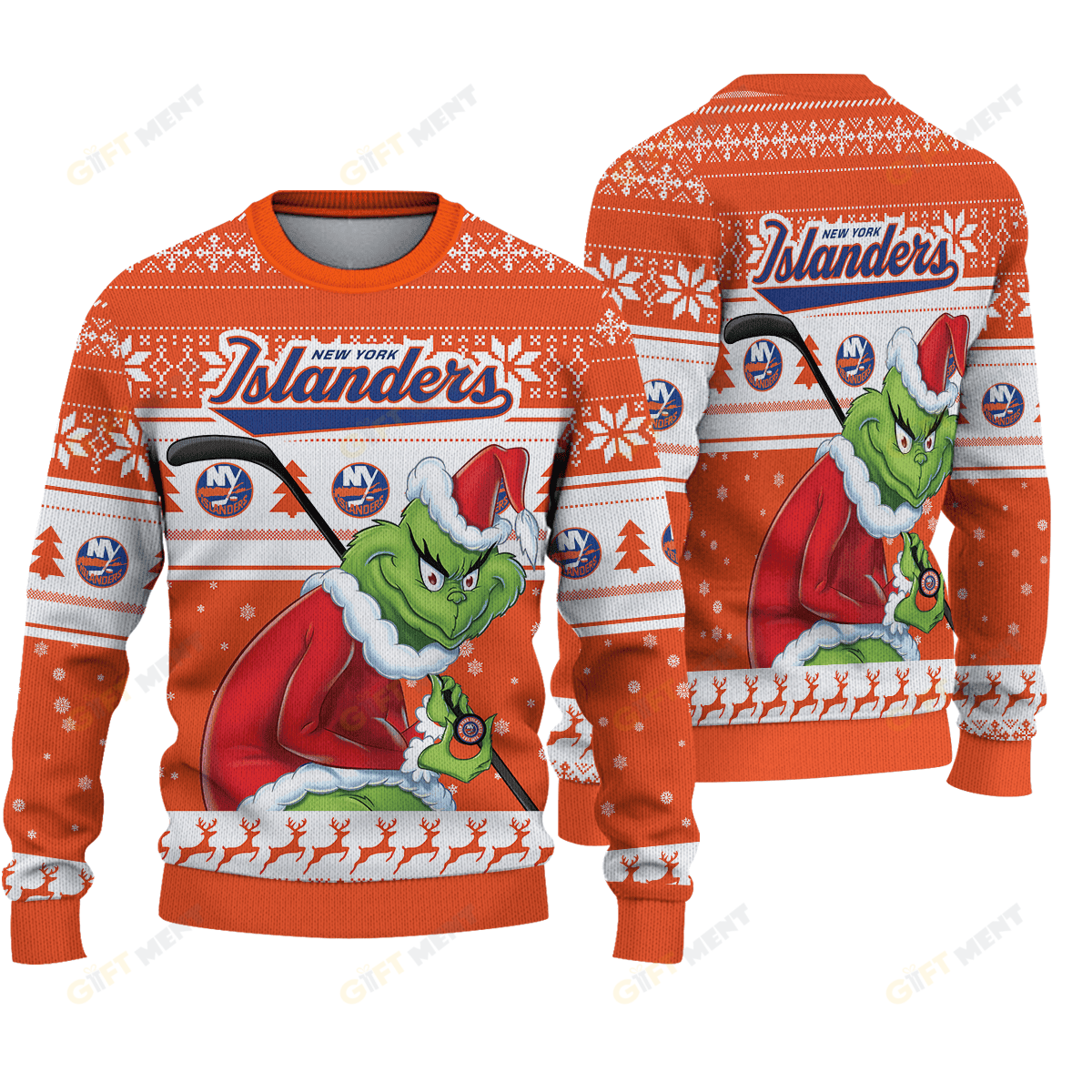 LIMITED EDITION - NEW CUSTOMIZED NHL25 NYI NEW YORK ISLANDERS UGLY SWEATER