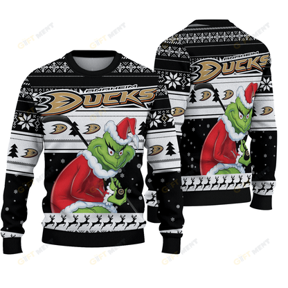 LIMITED EDITION - NEW CUSTOMIZED NHL09 AHD ANAHEIM DUCKS UGLY SWEATER
