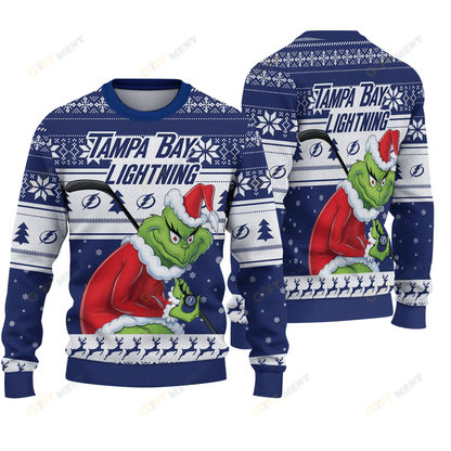 LIMITED EDITION - NEW CUSTOMIZED NHL12 TPL TAMPA BAY LIGHTNING UGLY SWEATER