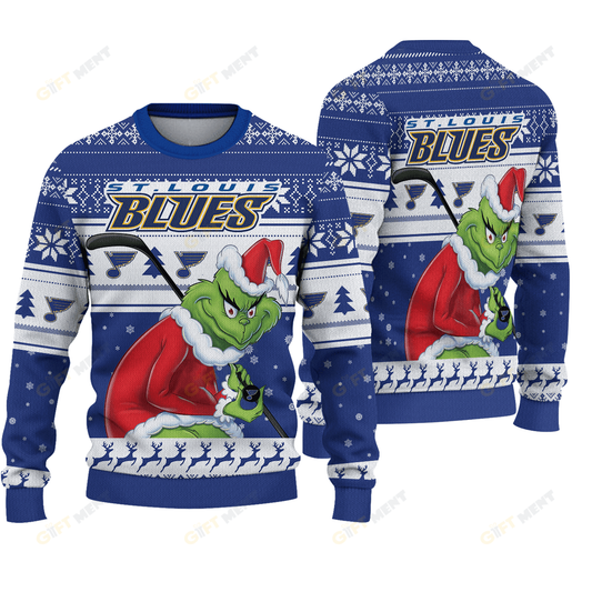 LIMITED EDITION - NEW CUSTOMIZED NHL14 SLB ST. LOUIS BLUES UGLY SWEATER