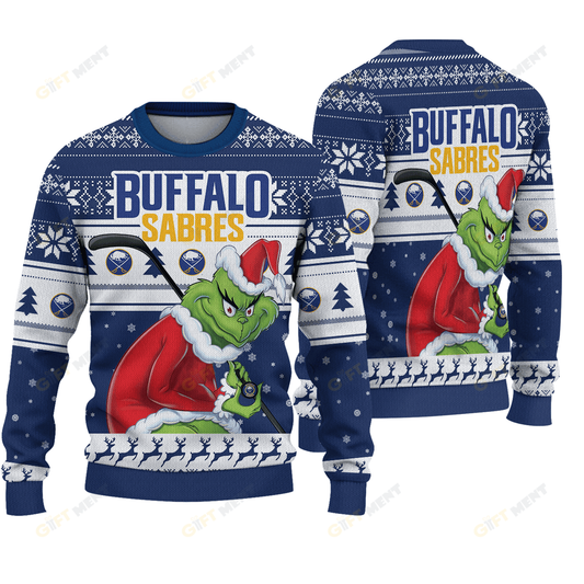 LIMITED EDITION - NEW CUSTOMIZED NHL28 BFS BUFFALO SABRES UGLY SWEATER