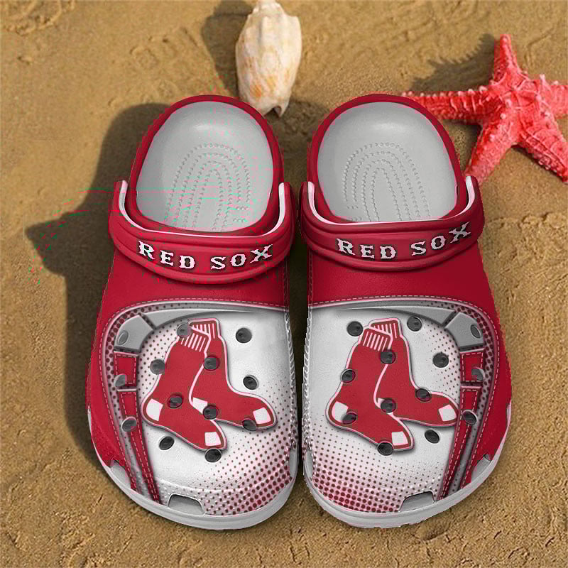 LIMITED EDITION - NEW CUSTOMIZED MLB03 BRS BOSTON RED SOX CLOGS